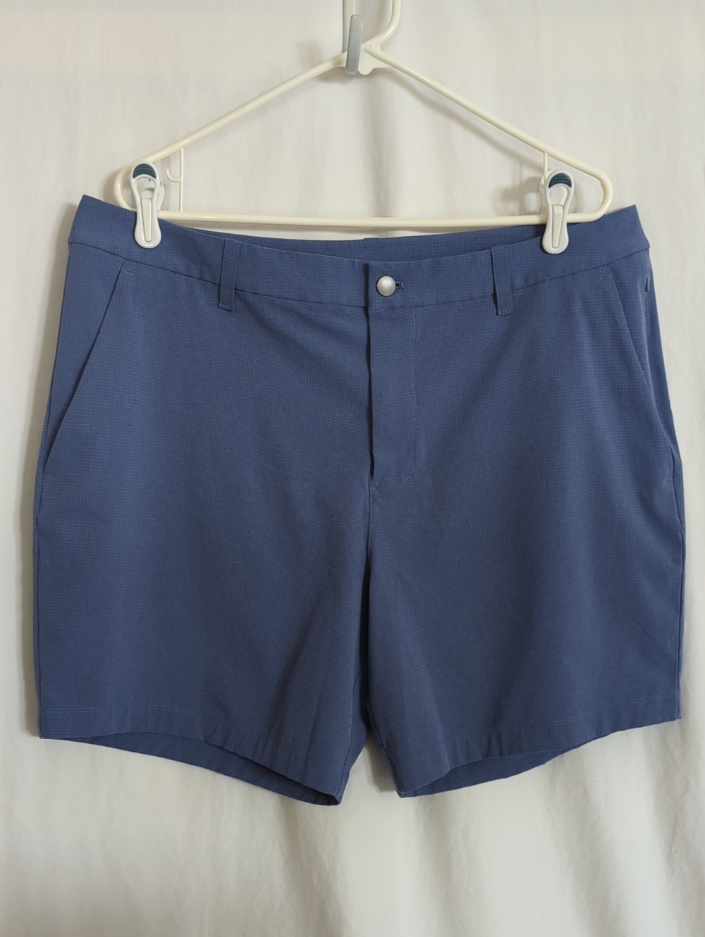 Lululemon ABC Classic Fit Shorts 7" WovenAir Blue Mens 38 Golf Athletic Shorts
